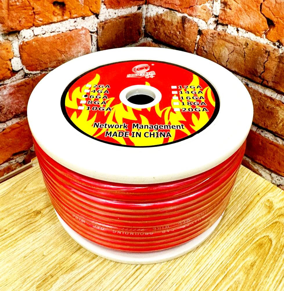 Бухта силового кабеля 6GA