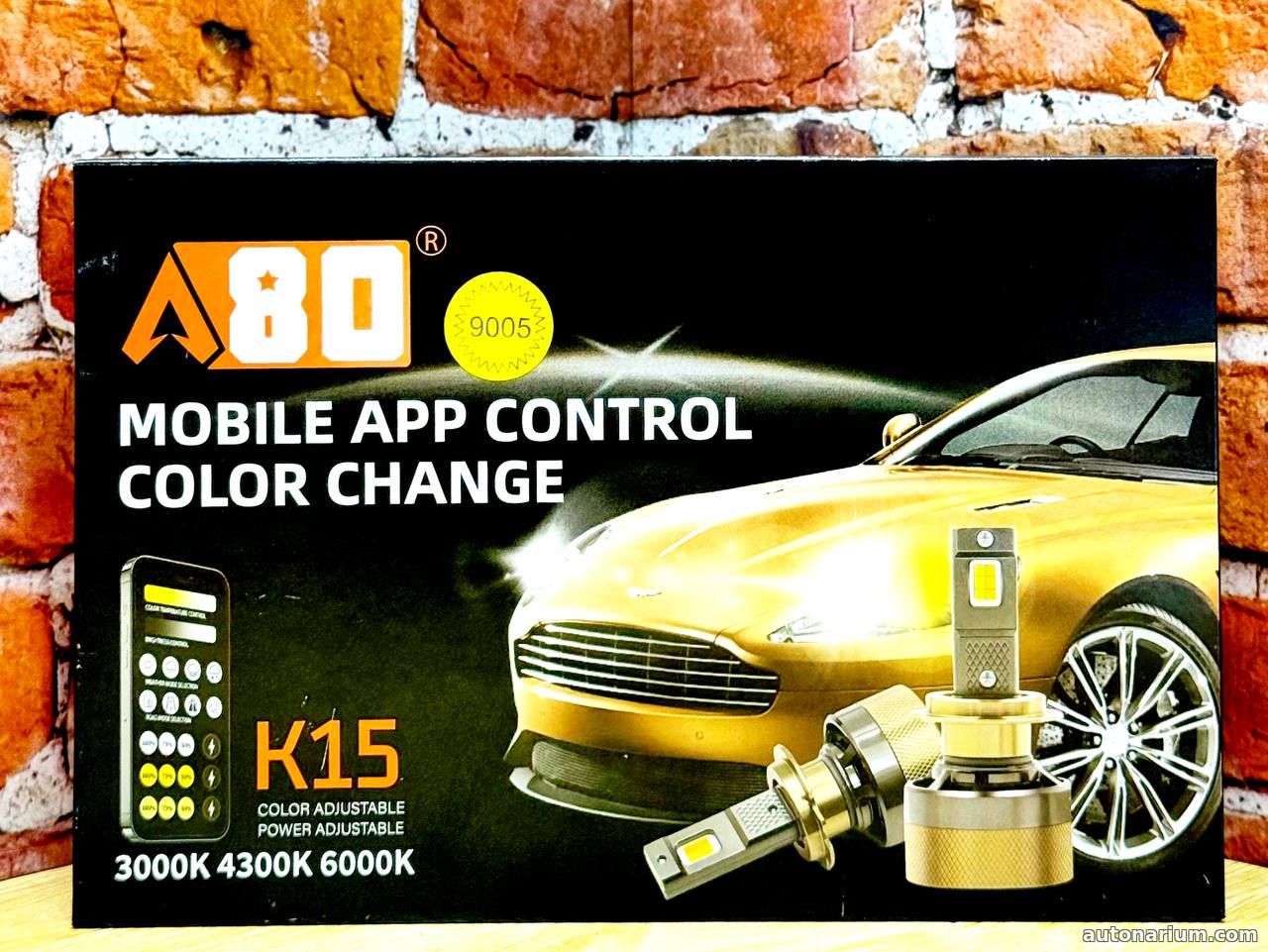 Регулируемая Led лампа K15 HB3 (9005)