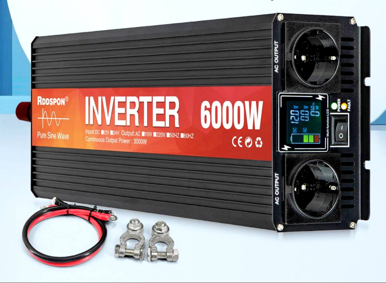 Инвертер XBK 12V-220V/6000W